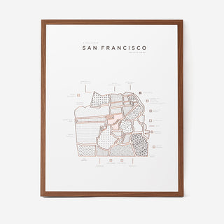 Visual Guide San Francisco Letterpress Druck