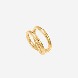 Infinity 1 Ring Gold Plated Silver