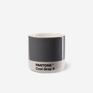 Pantone™ Cool Gray 9 Macchiato Porzellan-Thermobecher 100ml