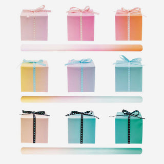 Geschenkpapier Farbverlauf