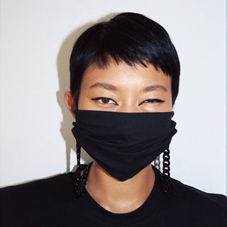 Maskenkette Black Nylon 50cm