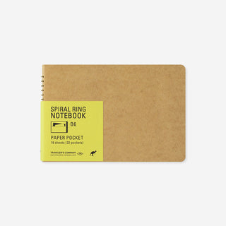 Paper Pocket B6 Spiral Ring Notebook