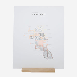Visual Guide Chicago Letterpress Druck