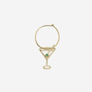 Martini Emerald Earring