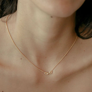 Ample Clasp Necklace Small – 14k gold plated