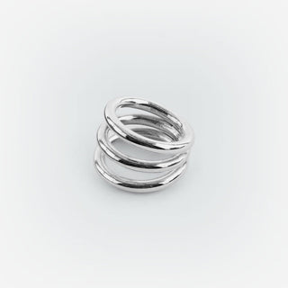 Thrice Around Ring – Sterling Silver