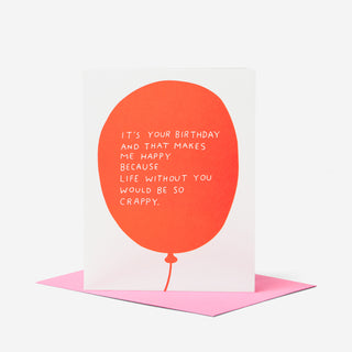 Birthday Balloon Grußkarte