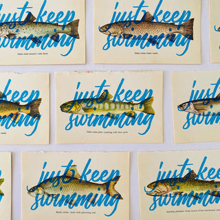 Keep Swimming - Lucky Dips Siebdruck