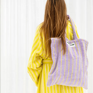 Naram Totebag Bag Lilac & Neon Yellow