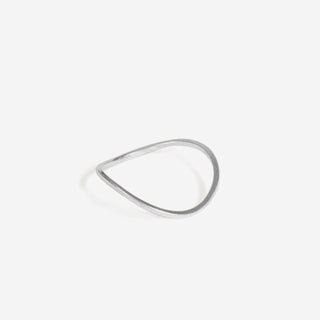 Wavy Thin Band Ring Sterling Silver