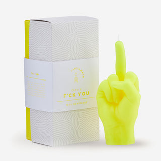 F*ck You Neon Yellow CandleHand Candle