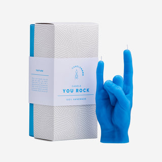 You Rock Blue CandleHand Candle