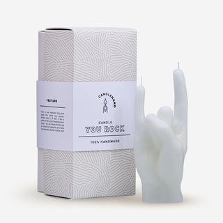 You Rock White CandleHand Candle