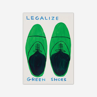 Legalize Green Shoes Postcard