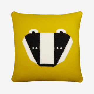 Badger Cushion - Mustard