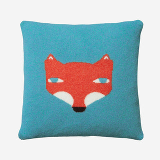 Fox Cushion - Blue
