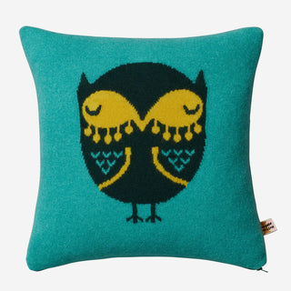 Owl Cushion - Green