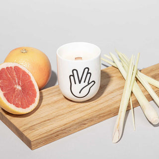 Vulcan Salute scented candle lemongrass &amp; grapefruit