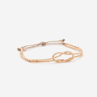 Connect Bracelet Nude Rose Gold Plated