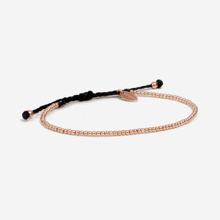 Luna Micro Pure Armband Preto Roségold