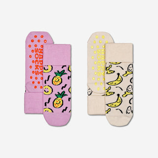 Kids Pineapple Anti-Slip Socken 2-Pack