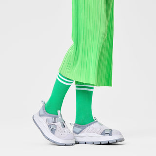 Solid Sneaker Socken - Green
