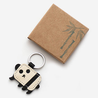 Panda - Schlüsselanhänger aus Leder