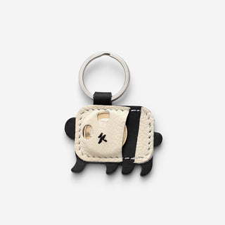 Panda - Schlüsselanhänger aus Leder