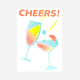Cheers Riso-Postkarte