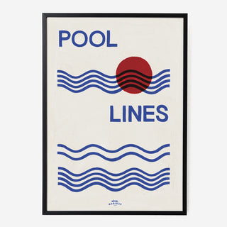 Pool Lines Art Print - A1