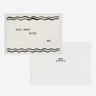 Sail away with me greeting card
