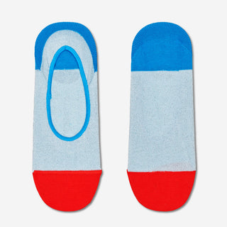 Claudia Liner Socks - Red Stripe & Blue 2-Pack