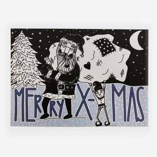 Merry X-Mas Postkarte / Weihnachtskarte