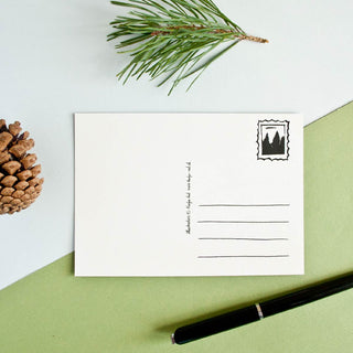 Fuchs Frohes Fest Weihnachtspostkarte