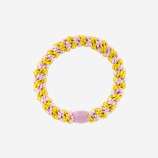 KKNEKKI Haargummi - Yellow Pink Stripe