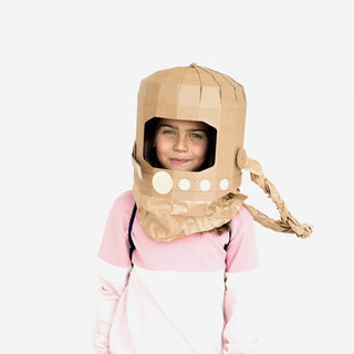 Astronaut costume craft kit – DIY set made from cardboard