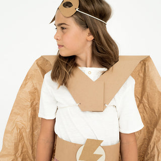 Superhero costume craft kit – DIY set made from cardboard