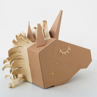 Einhorn Bastelset – DIY Set aus Pappkarton