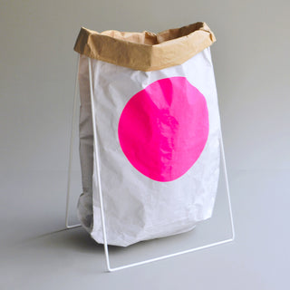 Paper Bag Holder - White