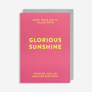 Glorious Sunshine Birthday Greeting Card