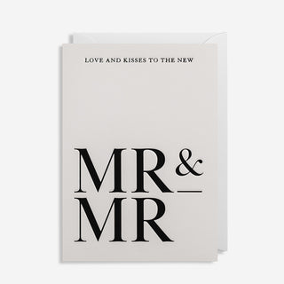 Mr &amp; Mr Love and Kisses Greeting Card
