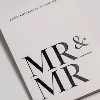 Mr & Mr Love and Kisses Grußkarte
