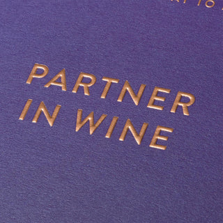 Partner in Wine Birthday Greeting Card