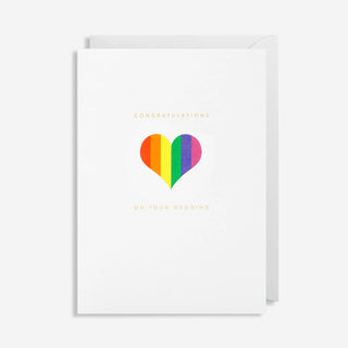 Pride Wedding Congrats Grußkarte