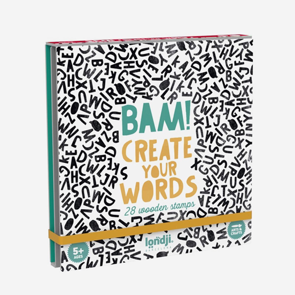 Bam! Create Your Words - Set mit 28 Holzstempeln