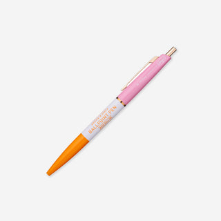 3-Section Ball Ink Pen Orange Pink