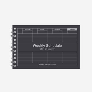 Dayfree Weekly Schedule Black