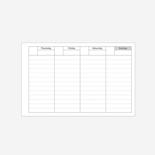 Dayfree Weekly Schedule Neo Pink