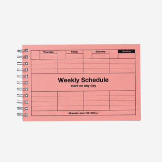 Dayfree Weekly Schedule Neo Pink