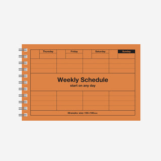 Dayfree Weekly Schedule Orange